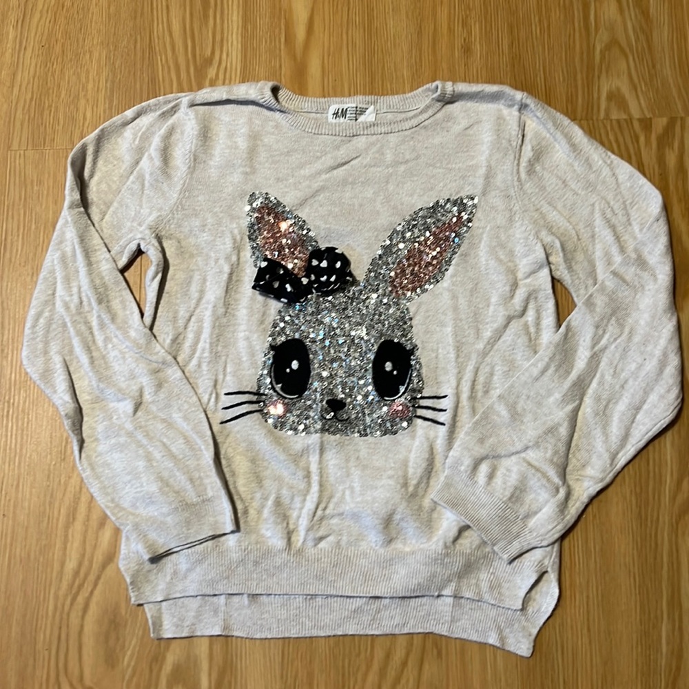 H&M Sequin Bunny Sweater